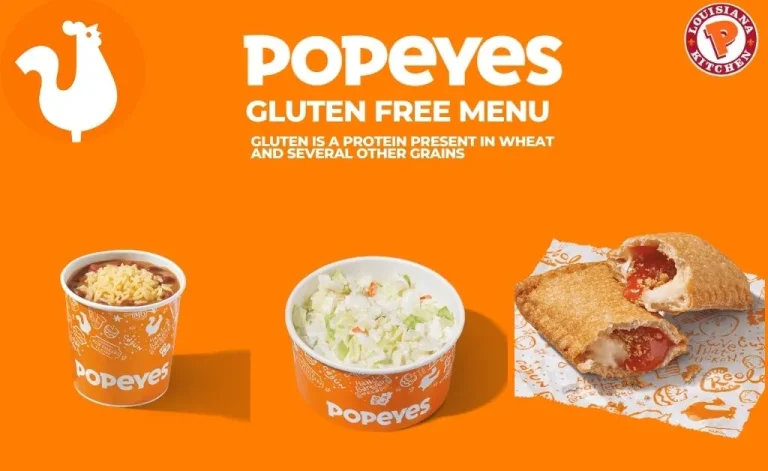 Popeyes Gluten Free menu 2024