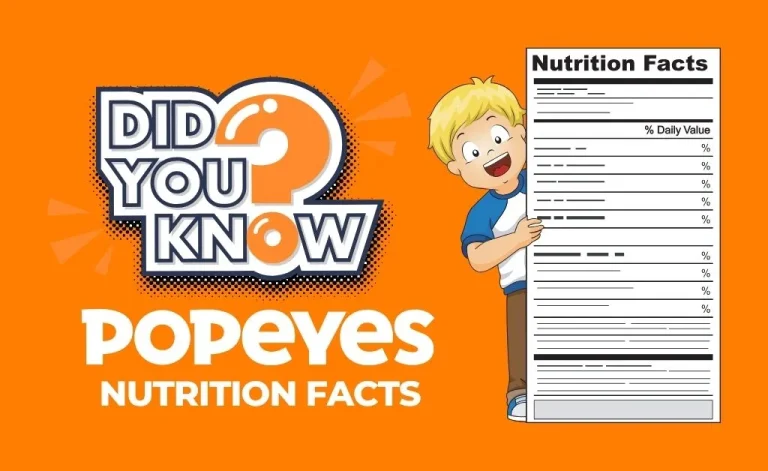 Popeyes Nutrition Information 2024