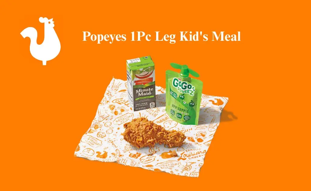 Popeyes 1Pc leg Kids meal