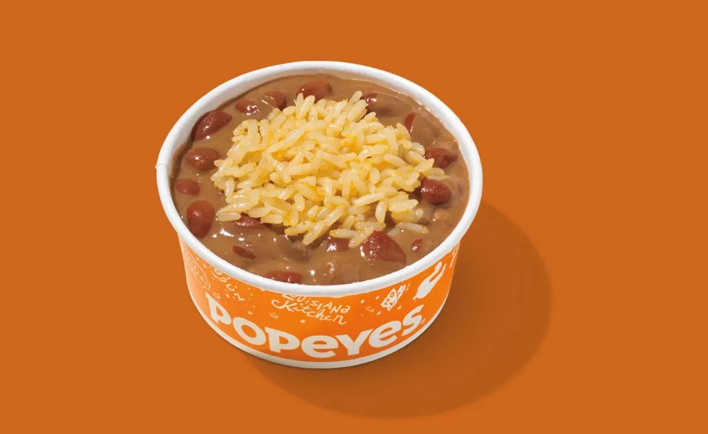 Popeyes gluten-free red beans & rice