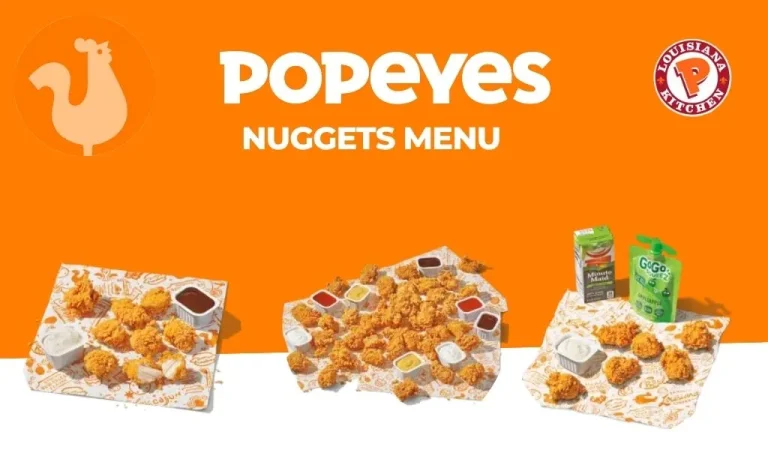 popeyes nuggets menu