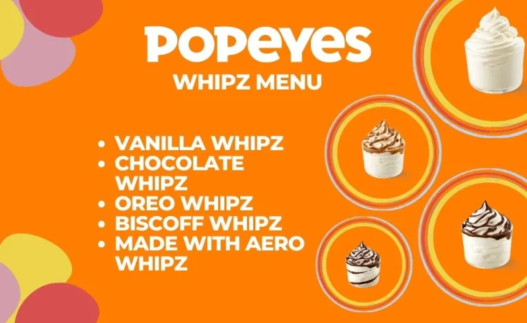 Popeyes whipz menu