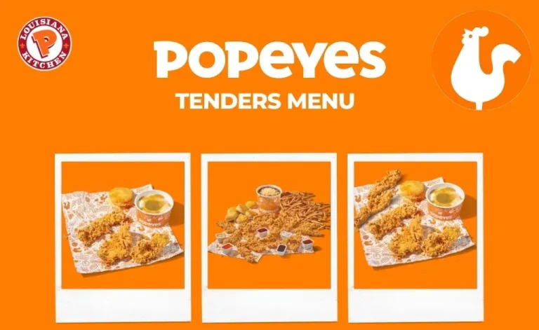 Popeyes tenders menu