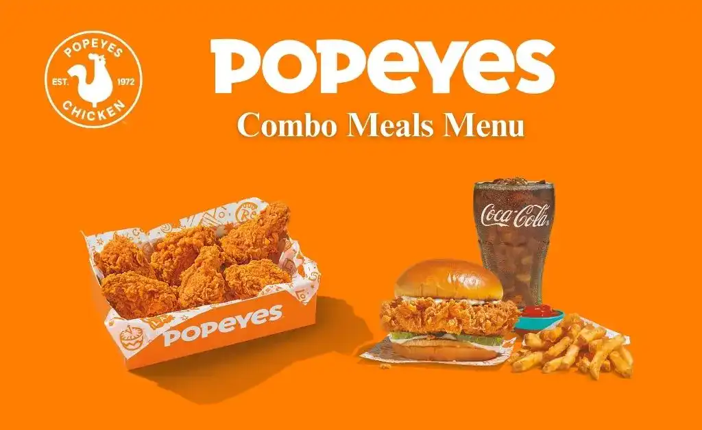 Popeyes combo meals full menu