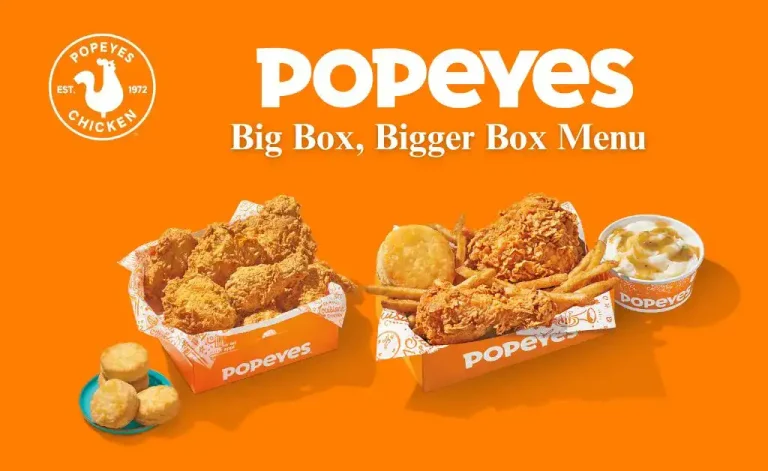 popeyes big box,bigger box menu