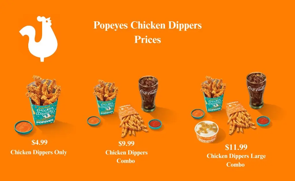 popeyes chicken dippers prices