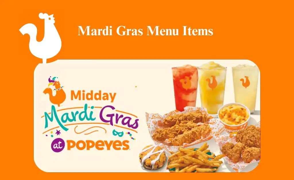 popeyes mardi gras menu items