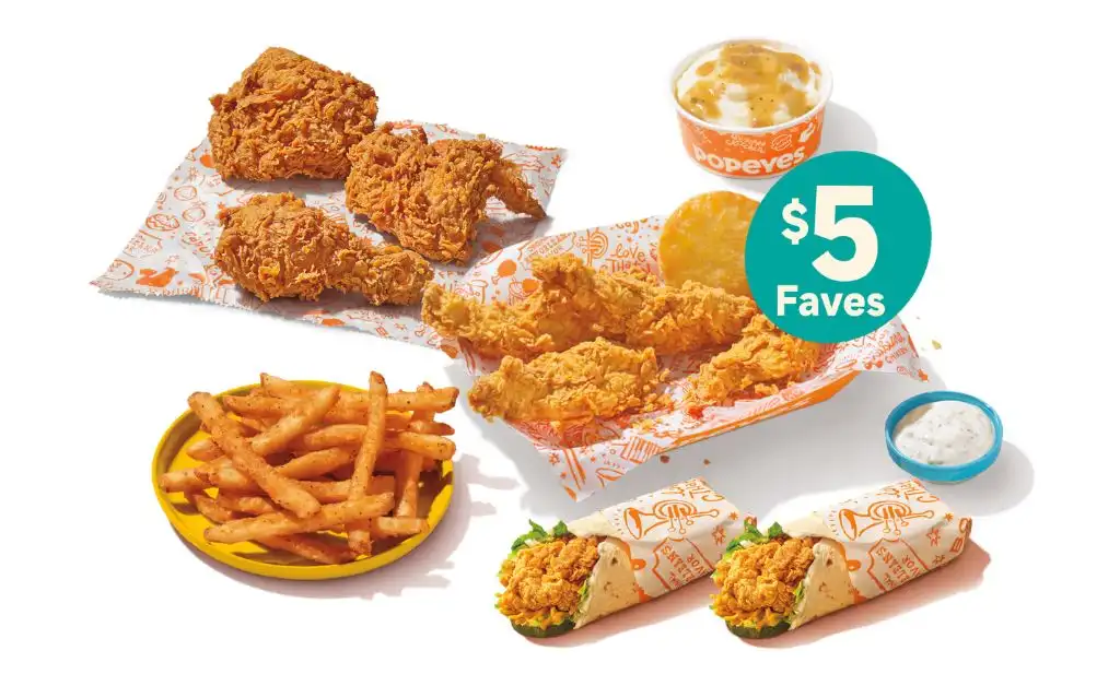 $5 Faves Popeyes
